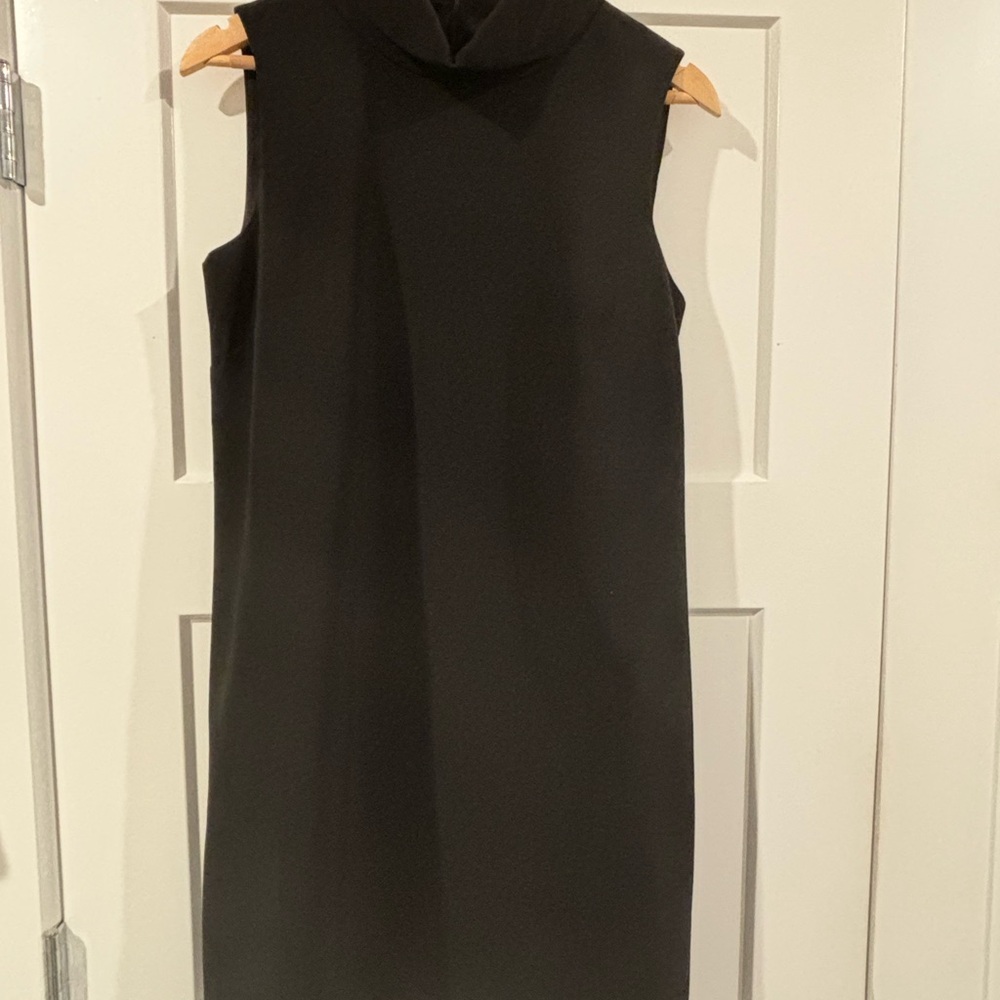 Alex Marie Mary sleeveless mock neck shift dress, black, sz 6 - Picture 2 of 6